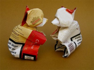 Paquets de cigarettes - Pliage de papier.com