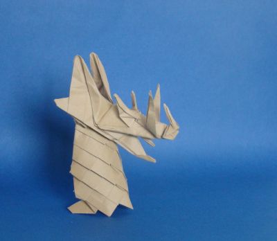 Tête de dragon, Kahawata
Papier tant, 40x15 cm
