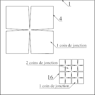 senbazuru2
Diagrammes de bord pour faire apparaitre 4 puis 16 carrés dans un même carré de départ (sans découpe, évidemment).
