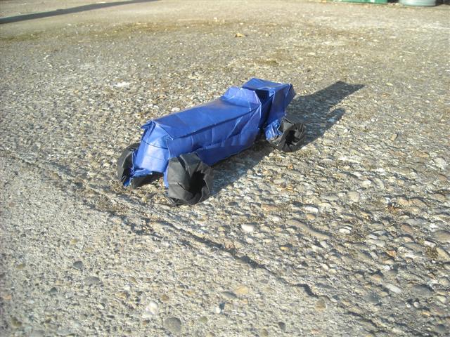 Bugatti 51 modèle d'essai papier affiche bleu + soie noir + MC
