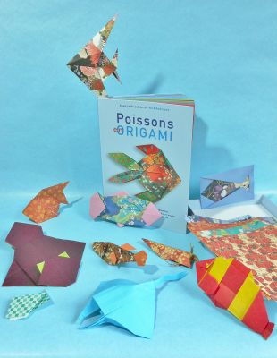 Poissons en origami sous la direction de Nick Robinson aux éditions nuinui
